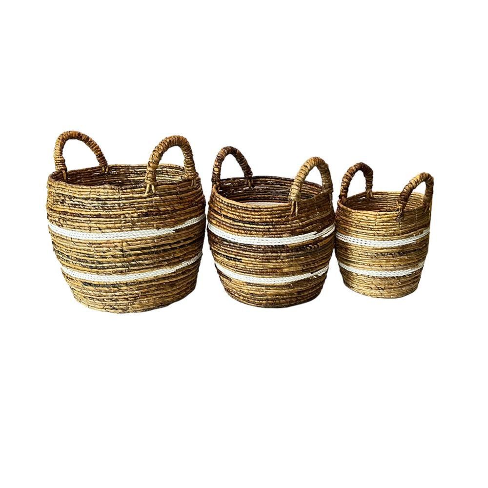 Laundry baskets - Gentong and Abaca GBMS2" basket - BALINAISA