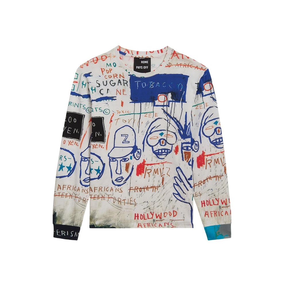 Apparel - Jean-Michel Basquiat HOLLYWOOD AFRICANS unisex long sleeve t-shirt - ROME PAYS OFF
