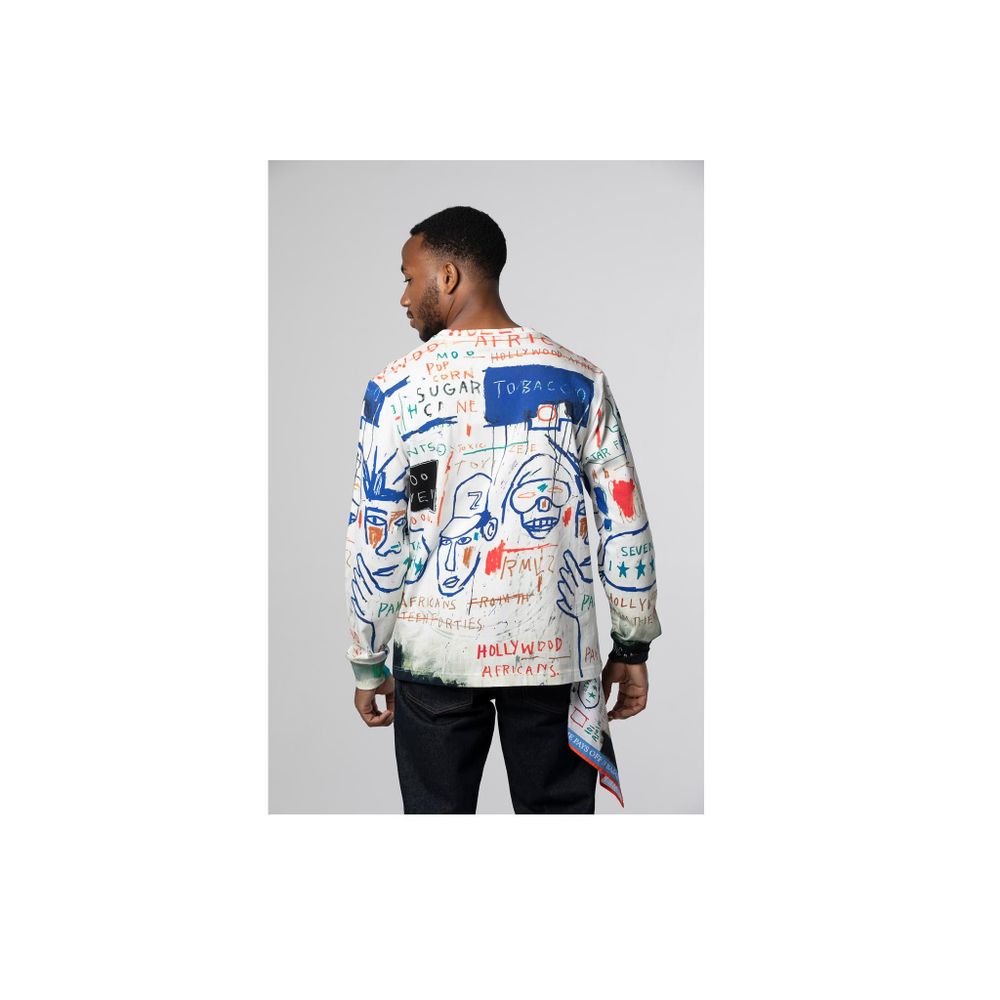 Apparel - Jean-Michel Basquiat HOLLYWOOD AFRICANS unisex long sleeve t-shirt - ROME PAYS OFF