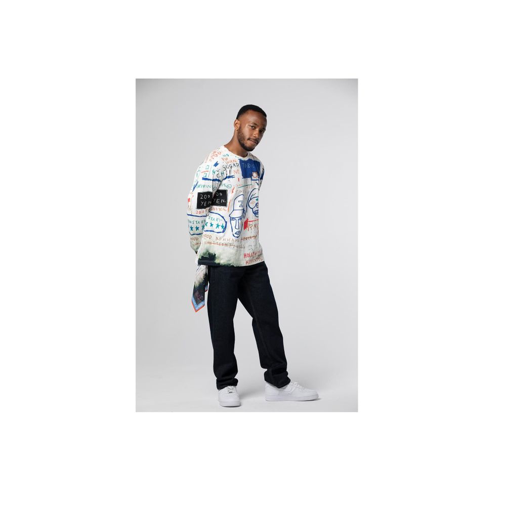 Apparel - Jean-Michel Basquiat HOLLYWOOD AFRICANS unisex long sleeve t-shirt - ROME PAYS OFF
