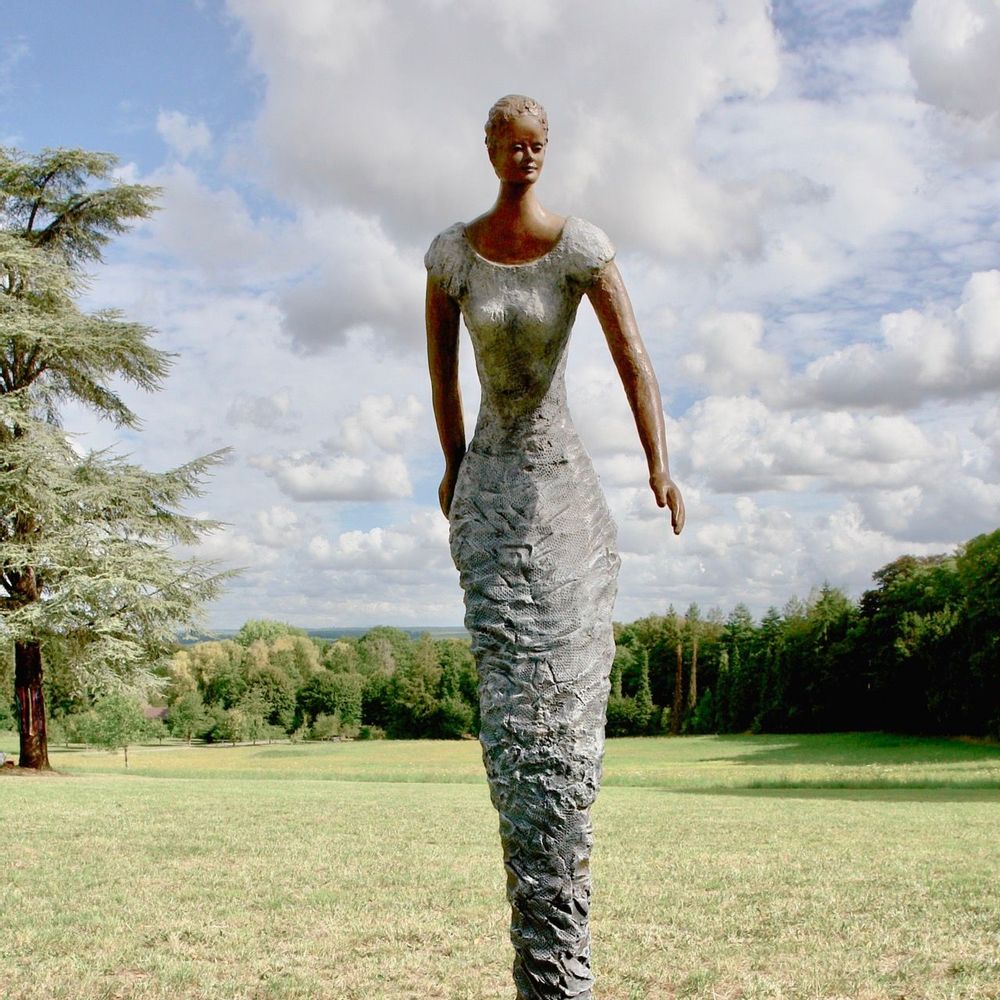 Decorative objects - GAIA bronze sculpture - LUSSOU-SCULPTEUR
