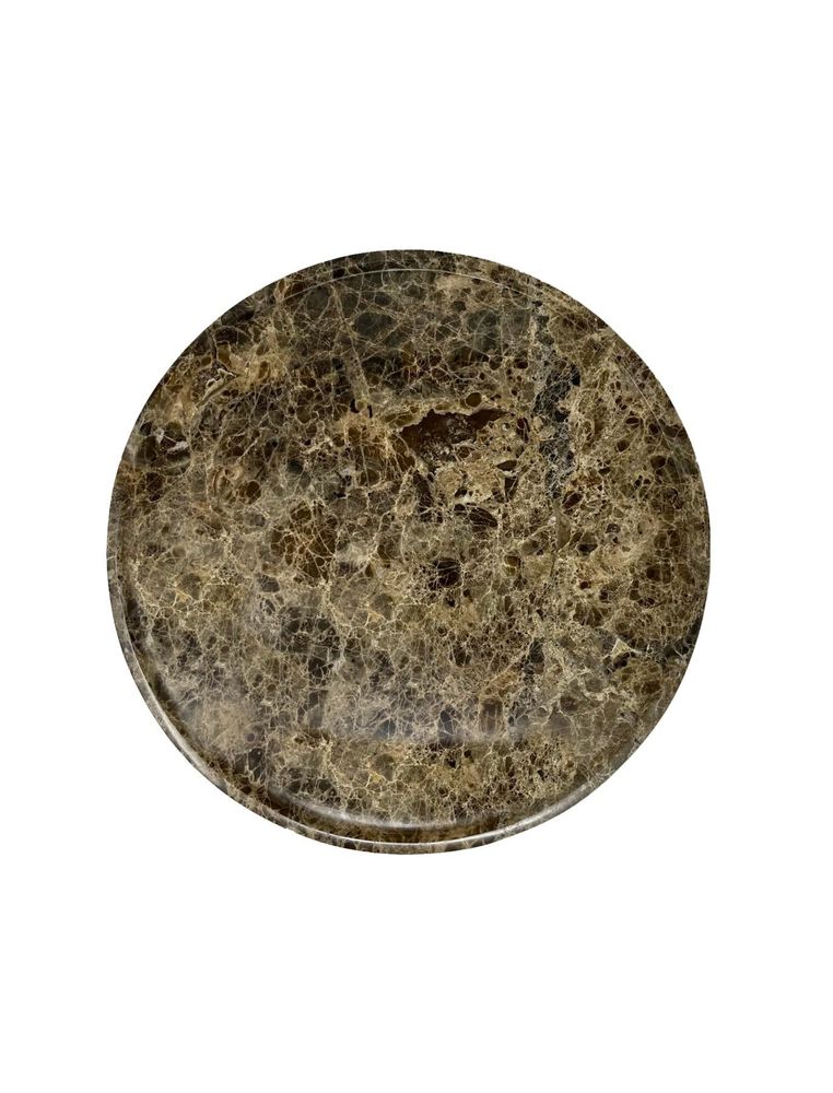 Plats et saladiers - Terre - Plateau en marbre Dark Emperador - PISTORE MARMI