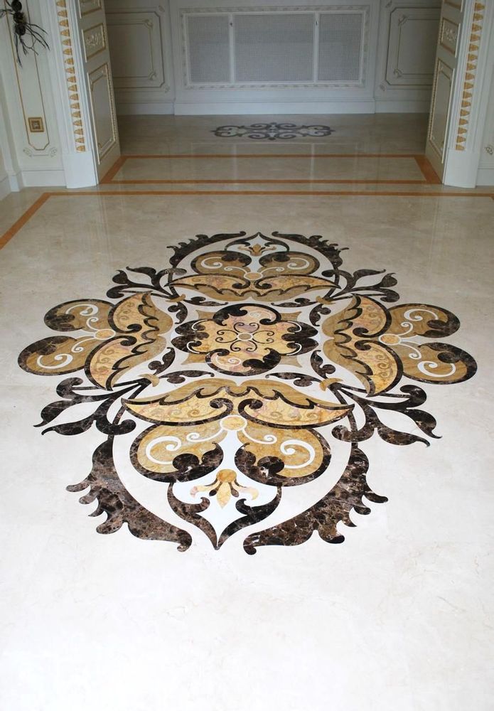 Indoor floor coverings - marble inlays - PISTORE MARMI