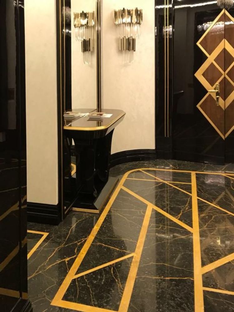 Indoor floor coverings - marble inlays - PISTORE MARMI
