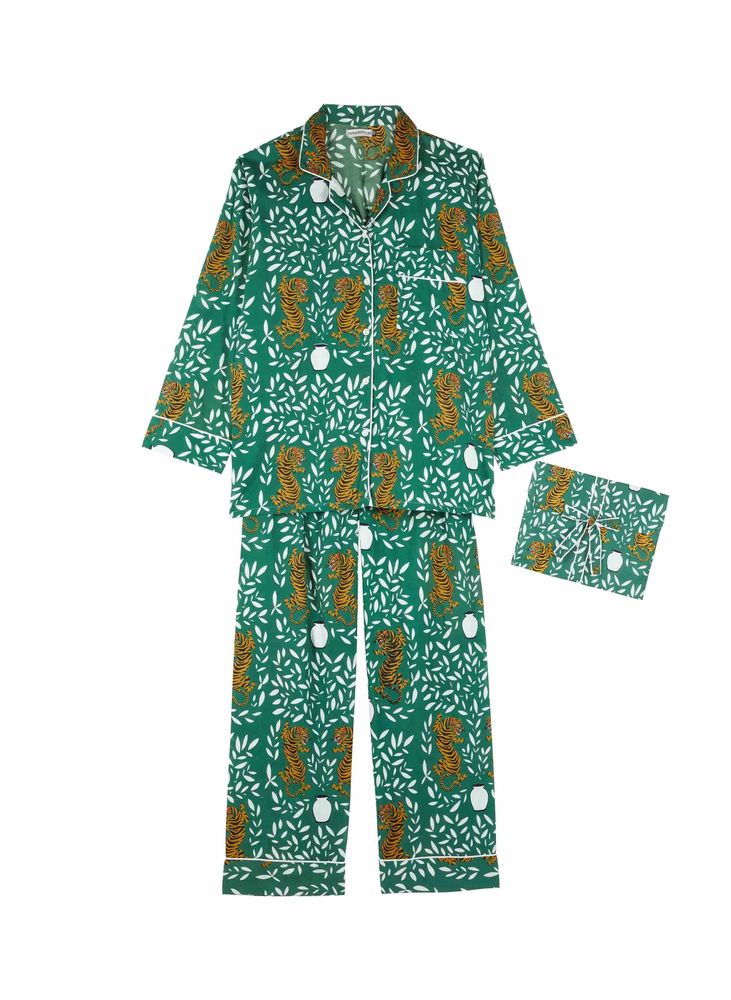 Homewear - BLOCK PRINT COTTON PAJAMAS - CURIOSITY LAB