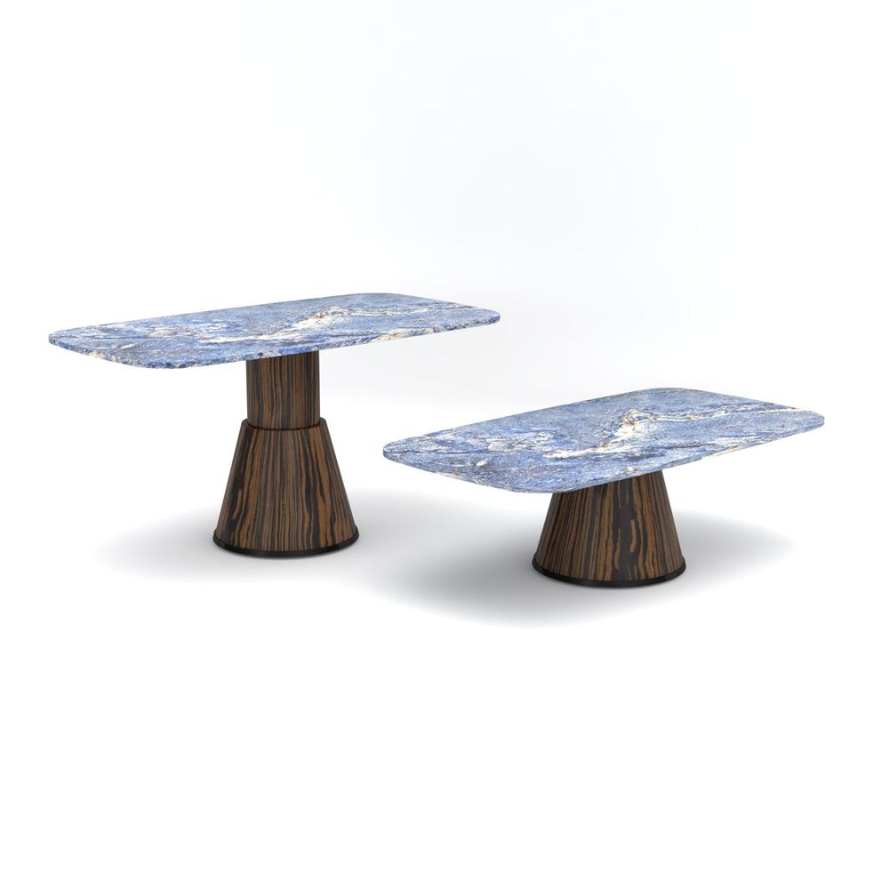 Autres tables - Smart Table - table de salon en marbre électroniquement réglable en hauteur - PISTORE MARMI