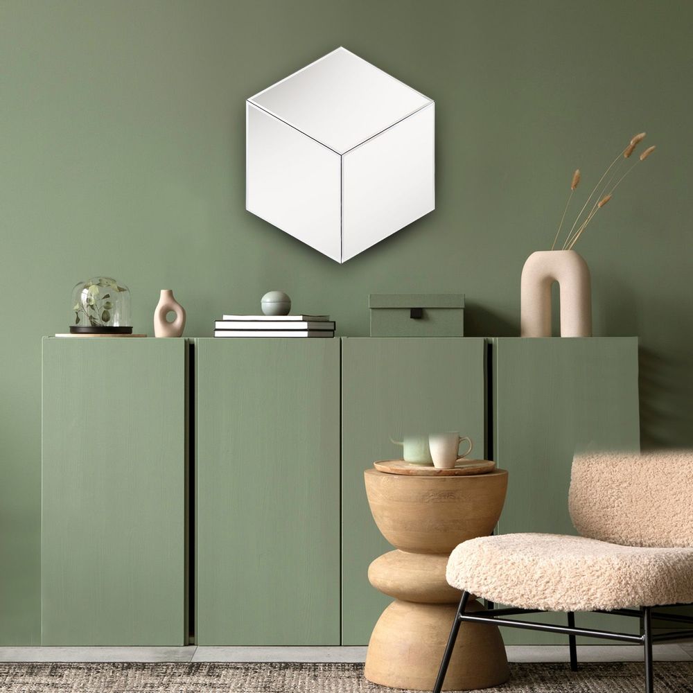Mirrors - Contemporary Chic: Cloudnola's XL Mosaic Isometric Mirror 45 x 53 - CLOUDNOLA