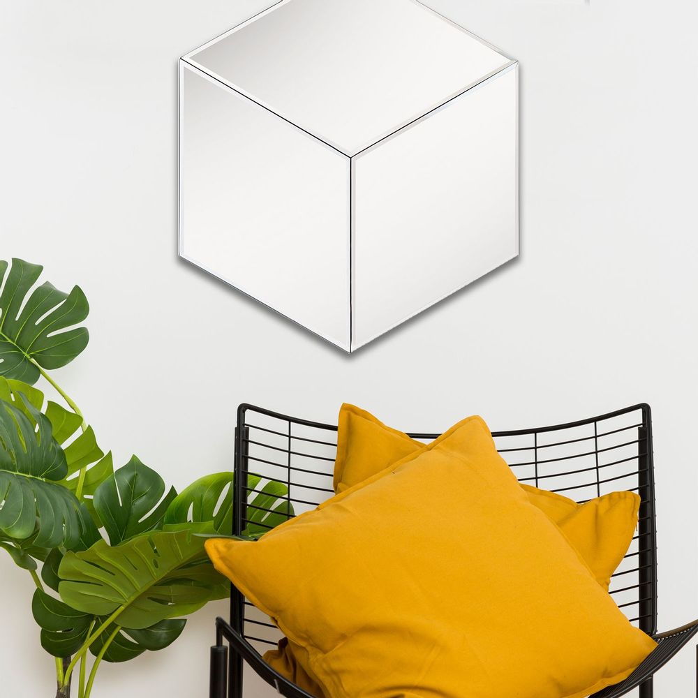 Mirrors - Contemporary Chic: Cloudnola's XL Mosaic Isometric Mirror 45 x 53 - CLOUDNOLA