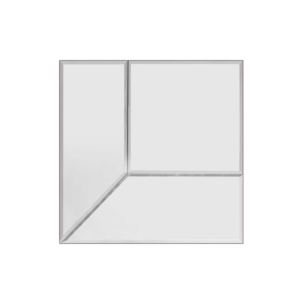 Miroirs - Opulence Moderne : Miroir Carré XL Mosaïque Clair de Cloudnola 60 x 60 - CLOUDNOLA