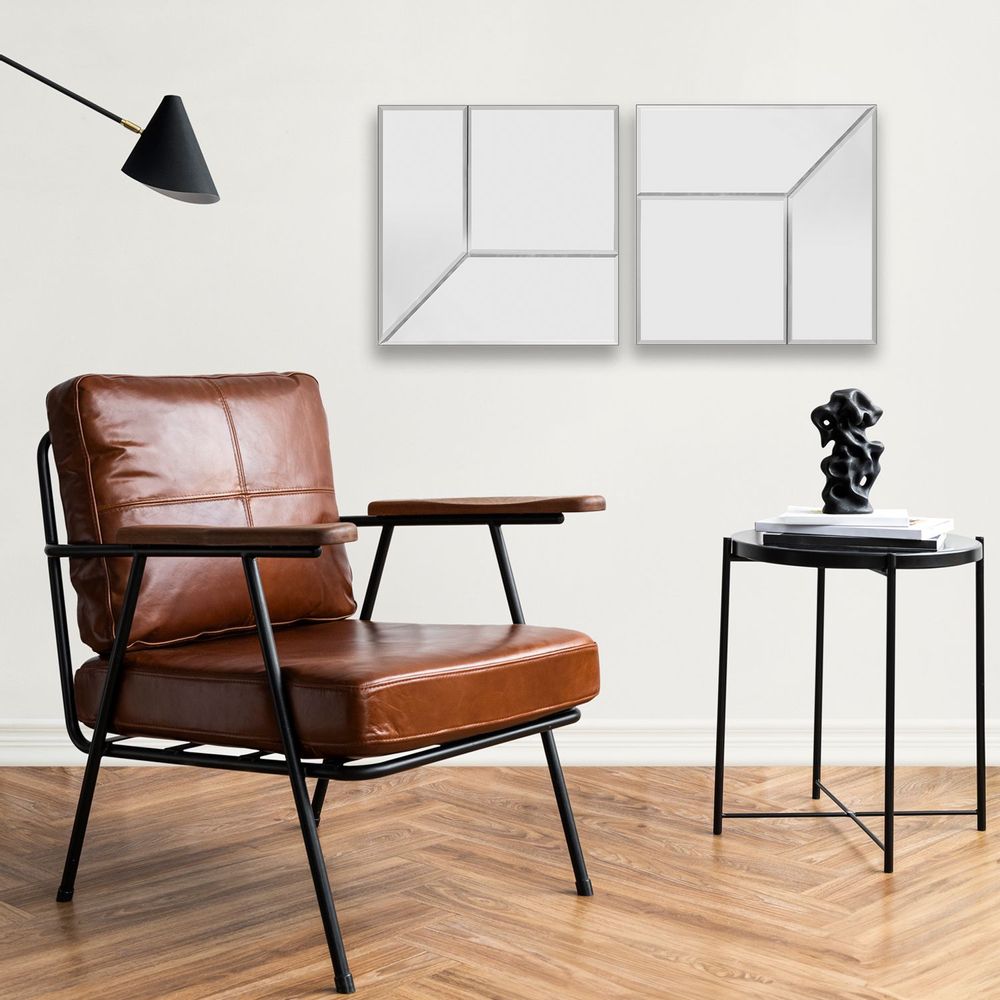 Miroirs - Opulence Moderne : Miroir Carré XL Mosaïque Clair de Cloudnola 60 x 60 - CLOUDNOLA