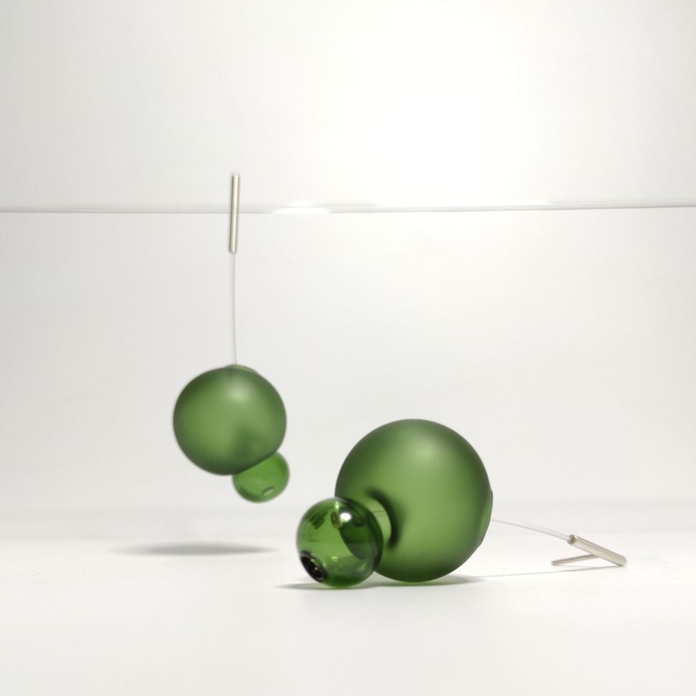Bijoux - Boucles d'oreilles en verre soufflé - AGAPURNI