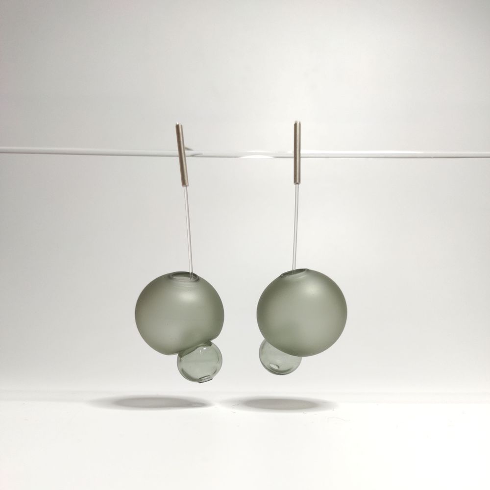 Bijoux - Boucles d'oreilles en verre soufflé - AGAPURNI