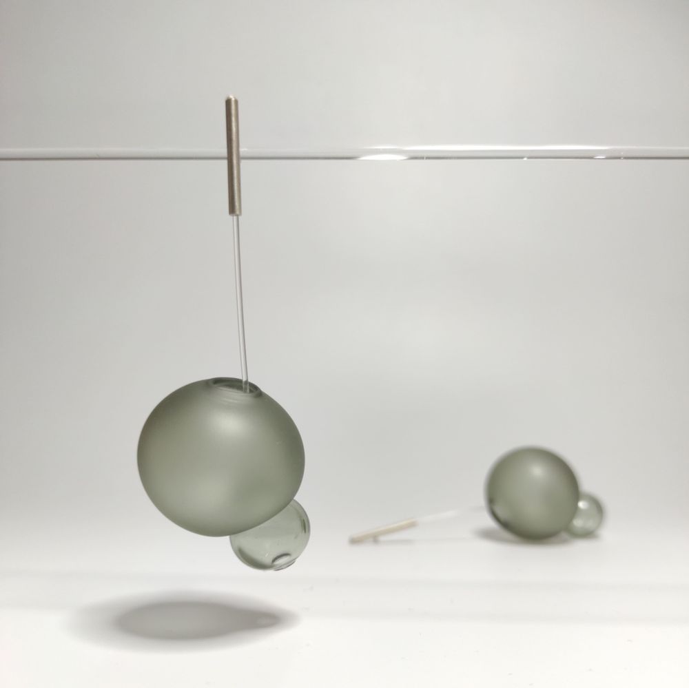 Bijoux - Boucles d'oreilles en verre soufflé - AGAPURNI