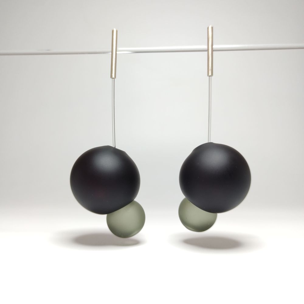 Bijoux - Boucles d'oreilles en verre soufflé - AGAPURNI