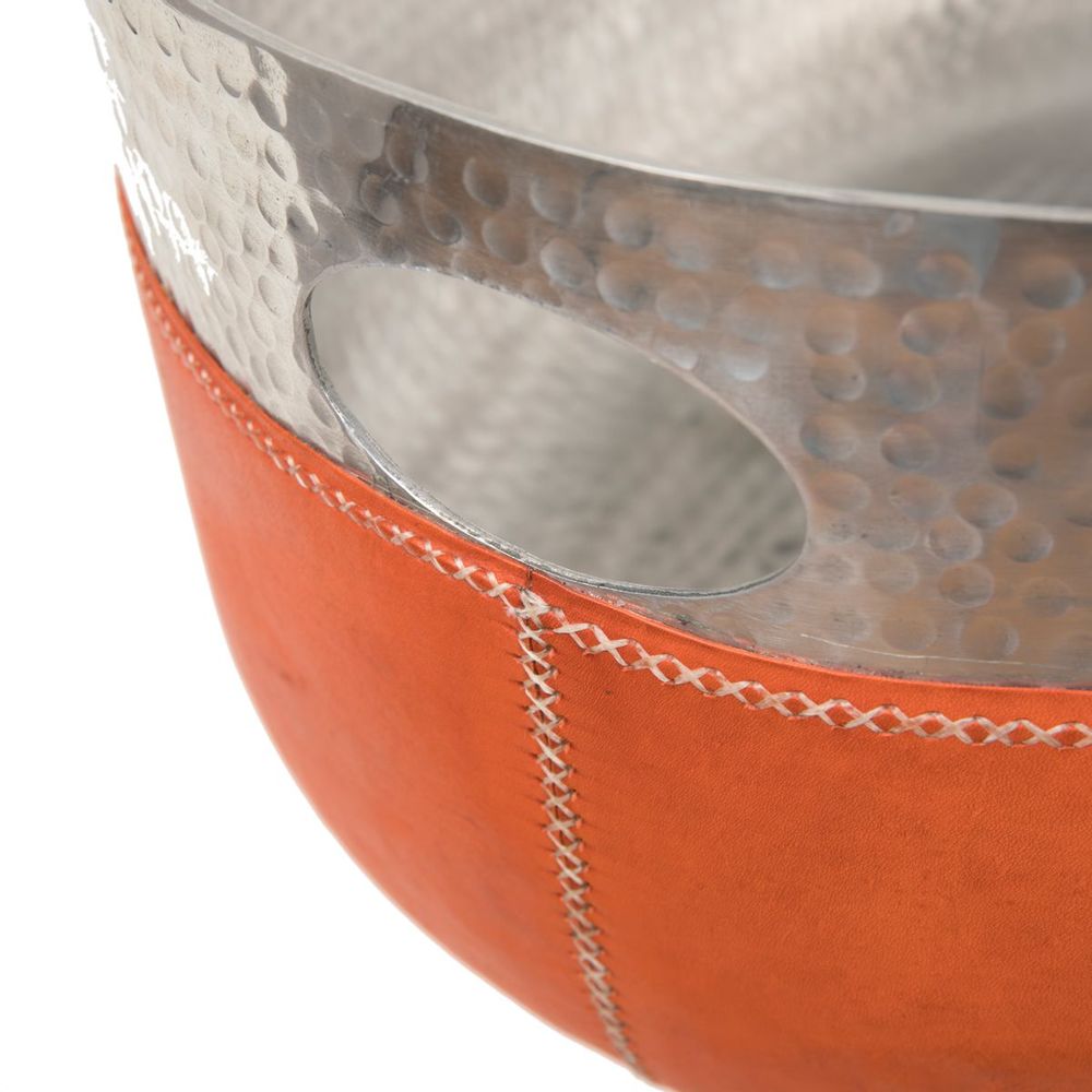 Bols - Seau à champagne Martele avec ceinture en cuir - SOL & LUNA