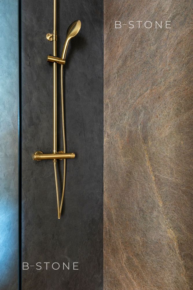 Wall panels - slate - natural stone sheet - B-STONE