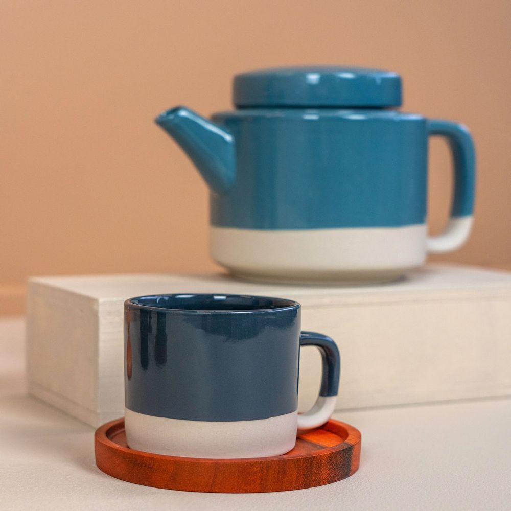Mugs - Stoneware Cyl Happy - KINTA
