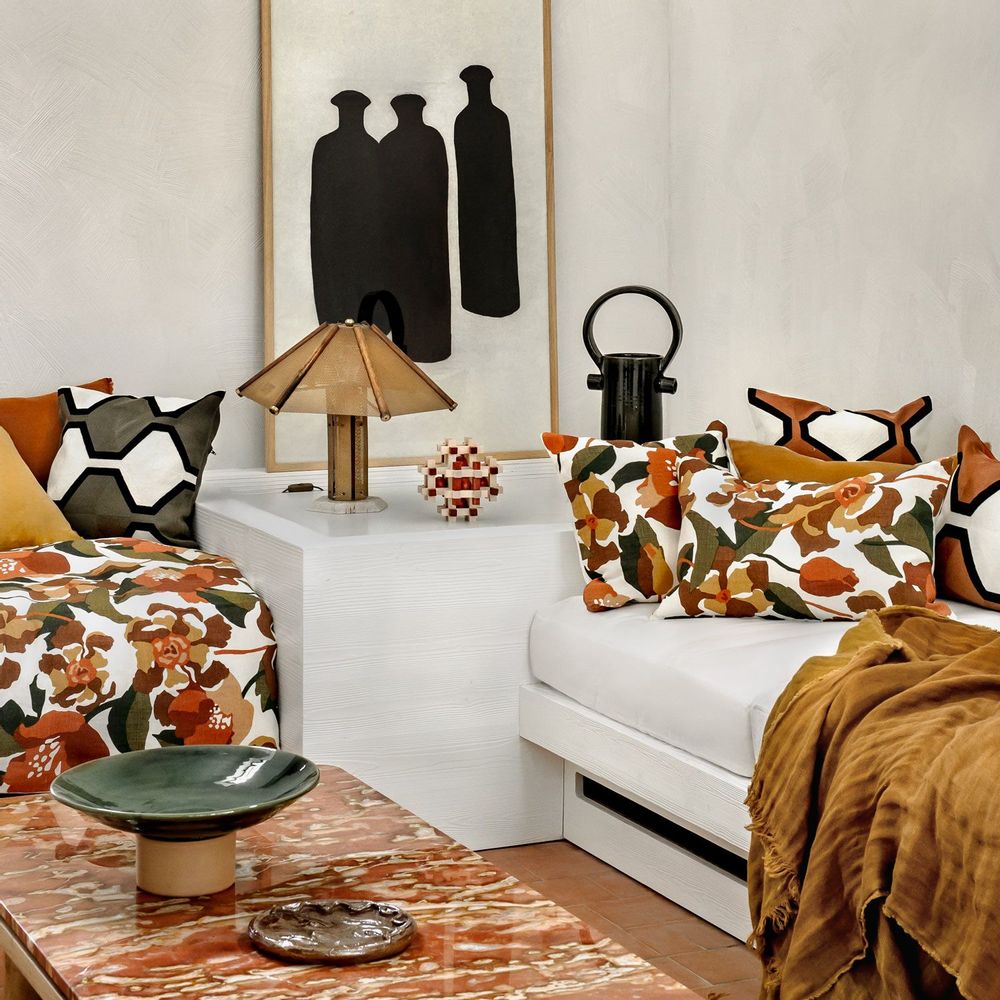 Fabric cushions - IBIZA cushion and comforter - HAOMY / HARMONY TEXTILES