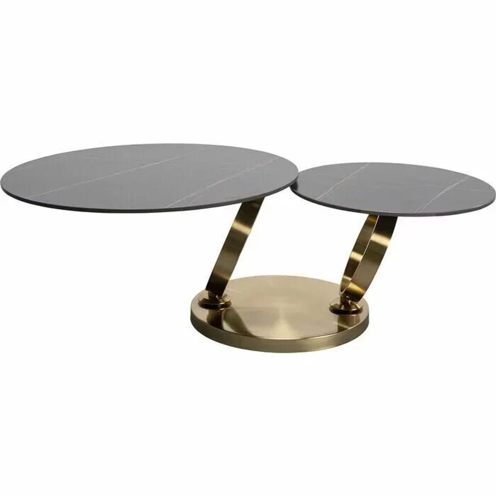 Tables basses - Table basse Beverly Gold 132x80cm - KARE DESIGN