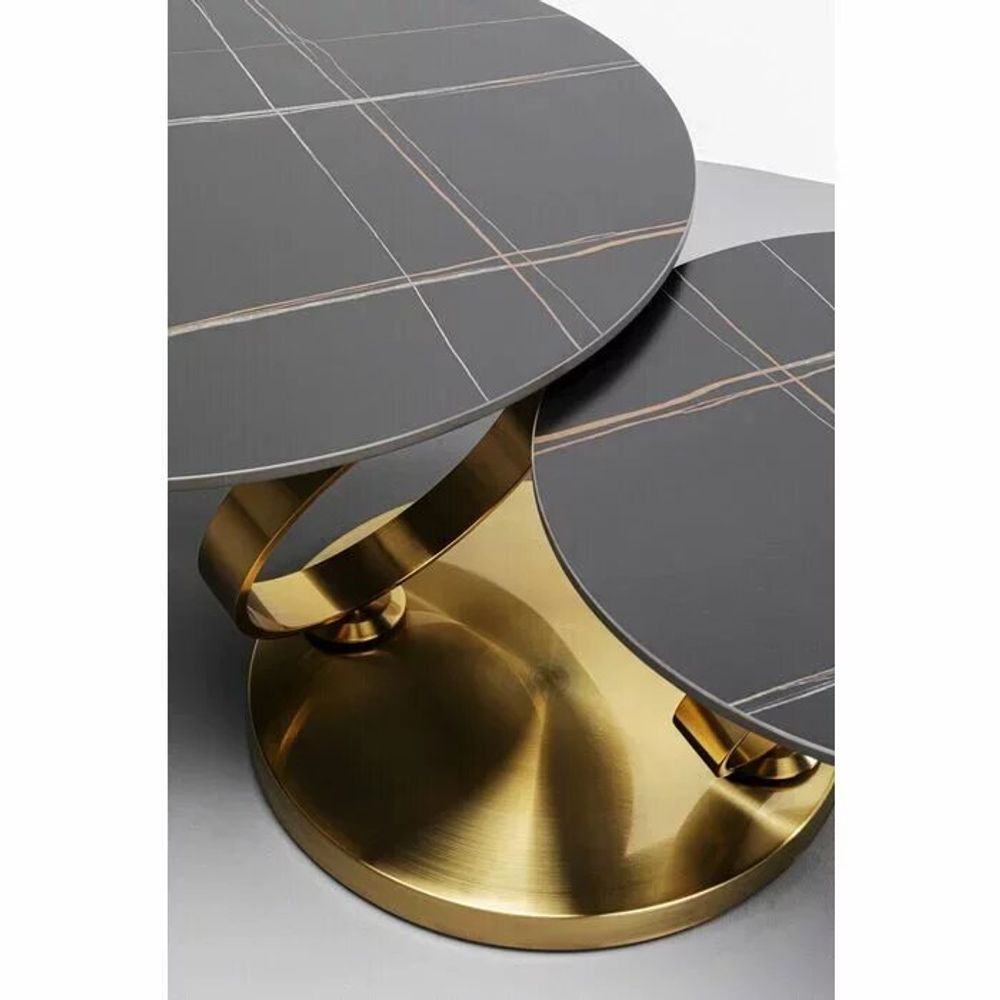 Tables basses - Table basse Beverly Gold 132x80cm - KARE DESIGN