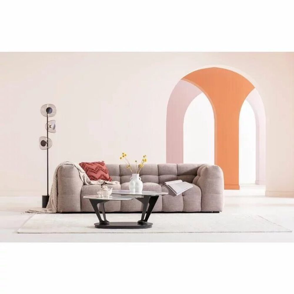 Sofas - Sofa 3-Seater Salamanca Light Brown 240cm - KARE DESIGN