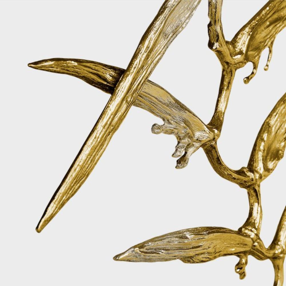 Sculptures, statuettes and miniatures - Elysian - Natural Sculpture with Gilded Brass and Marble Accents - MAEVE