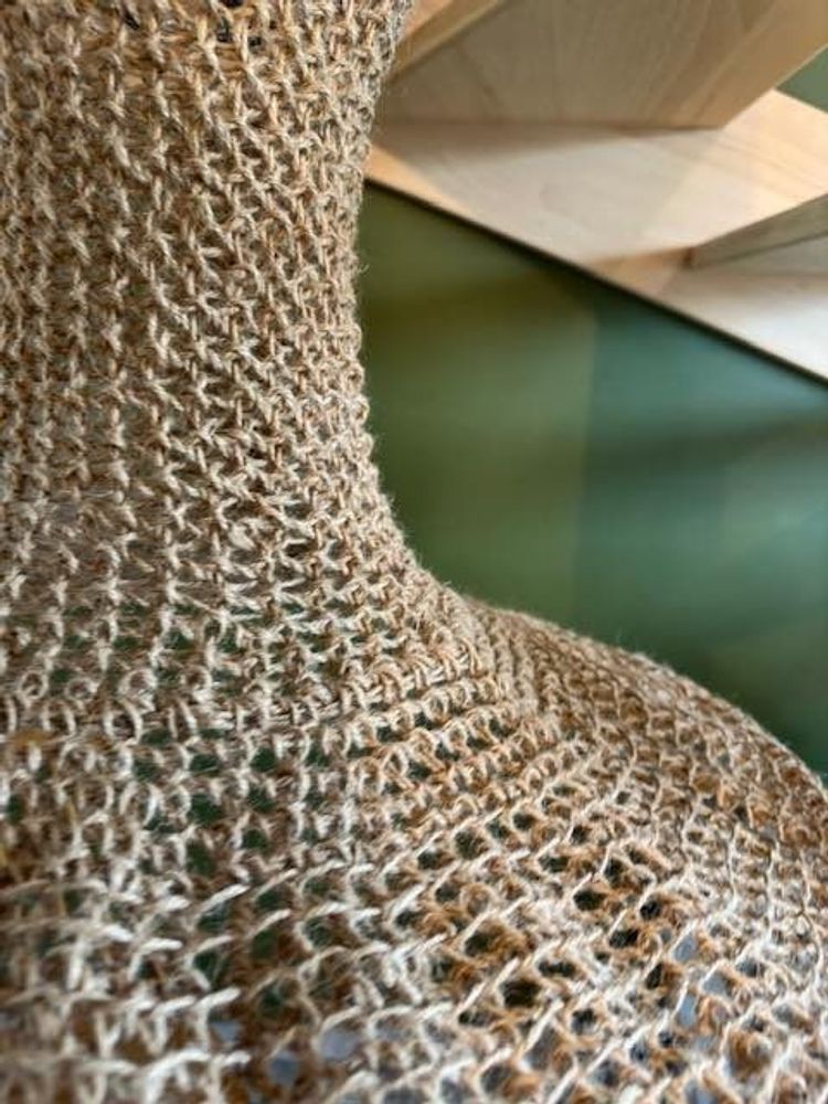 Office design and planning - Small HELICHRYSE light fixture in natural jute Height 30 cm Height 30 cm Diameter 50 cm delivered with electric mount - ADELE VAHN