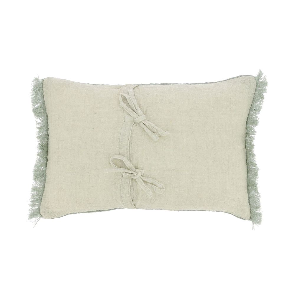 Coussins textile - ETAMINEE Coussin 30x45 cm ETAMINE 2 LICHEN - EN FIL D'INDIENNE...
