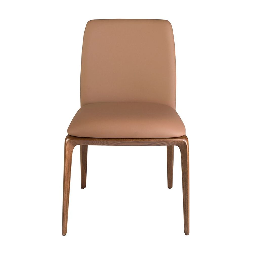 Chairs - Brown leatherette chair - ANGEL CERDÁ