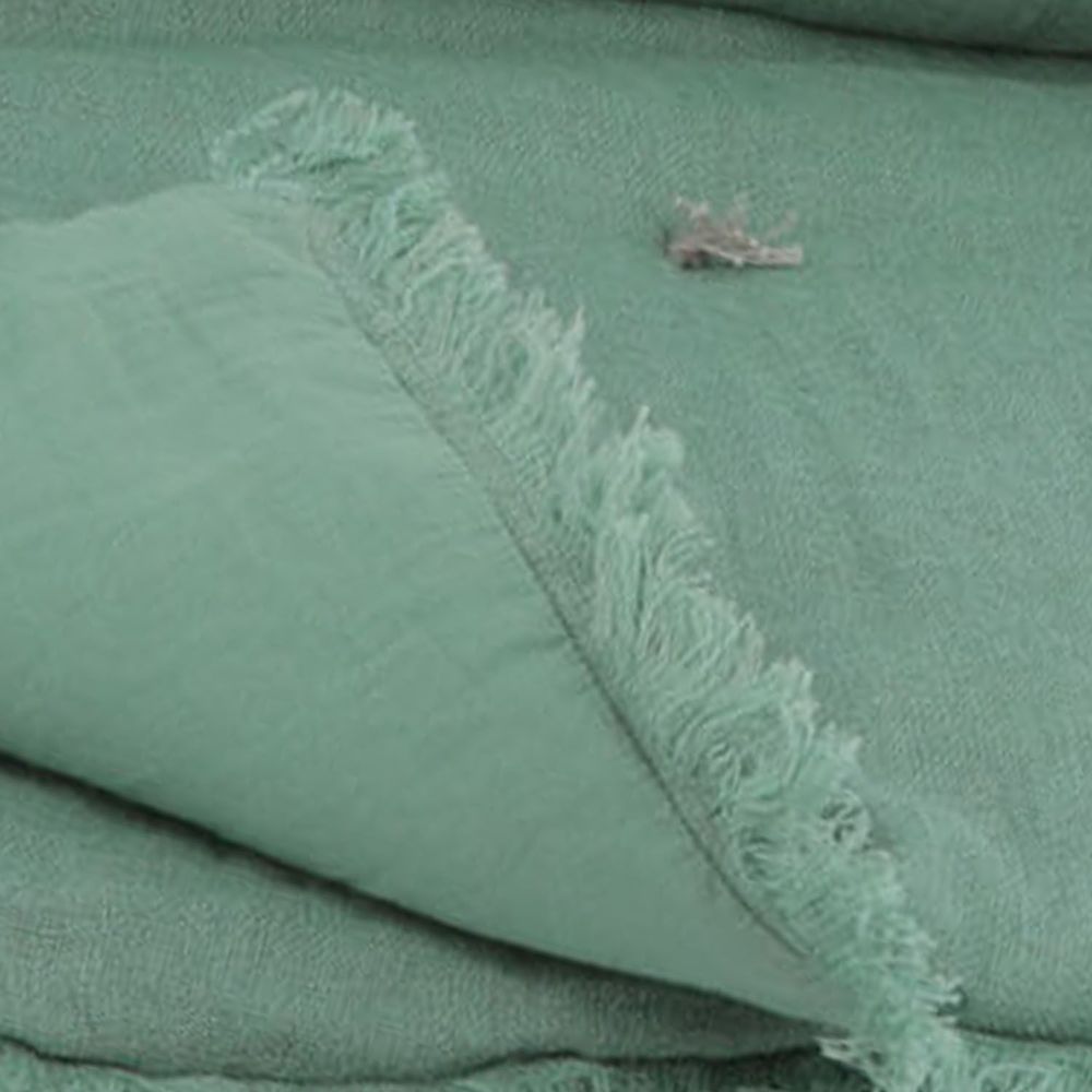 Throw blankets - Etamine Sofa Cover 90X200 Cm Etamine 2 Celadon - EN FIL D'INDIENNE...