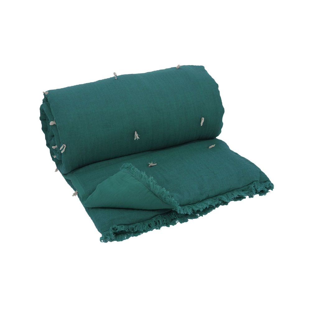 Plaids - ETAMINE Bout de lit 90x200 cm ETAMINE 2 CANARD - EN FIL D'INDIENNE...