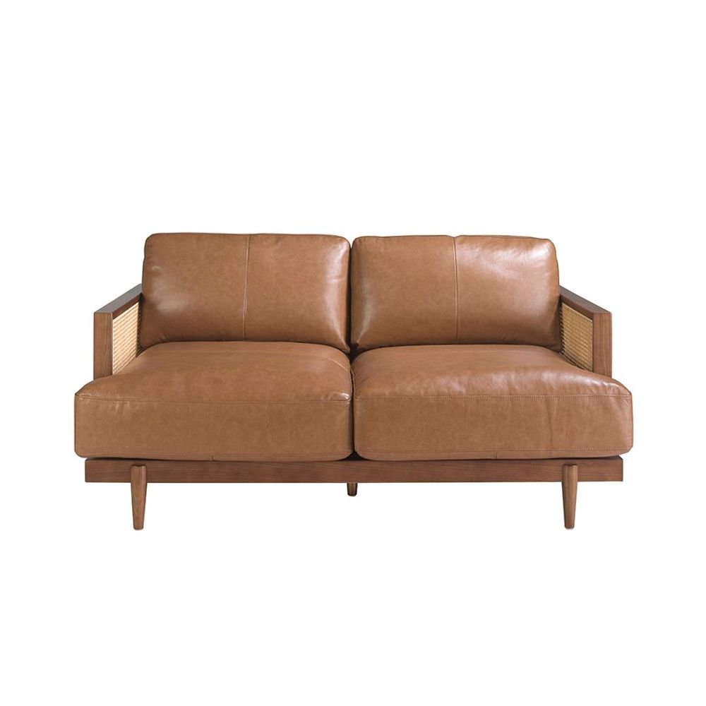 Sofas - 2 seater sofa brown leather - ANGEL CERDÁ