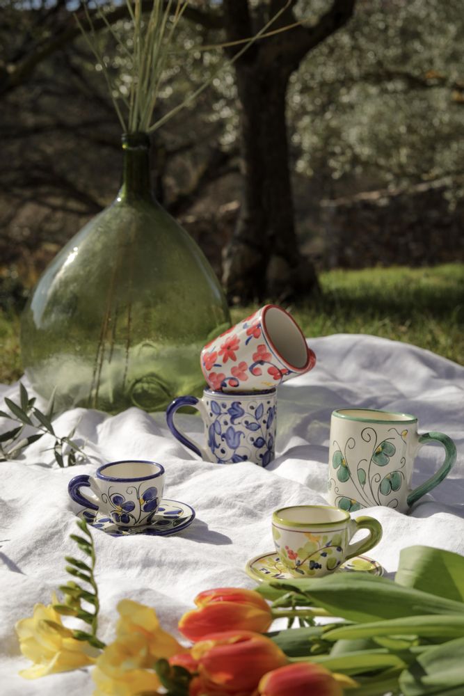 Céramique - Dolce Vita collection, the essence of Italy. Hand painted tableware. - MOLLENI