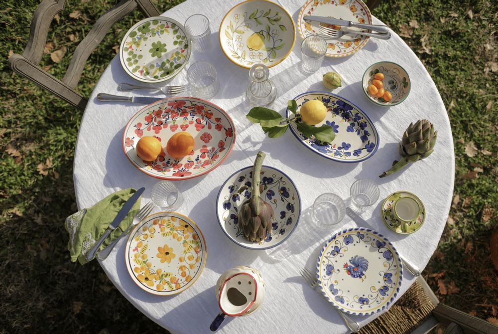 Céramique - Dolce Vita collection, the essence of Italy. Hand painted tableware. - MOLLENI