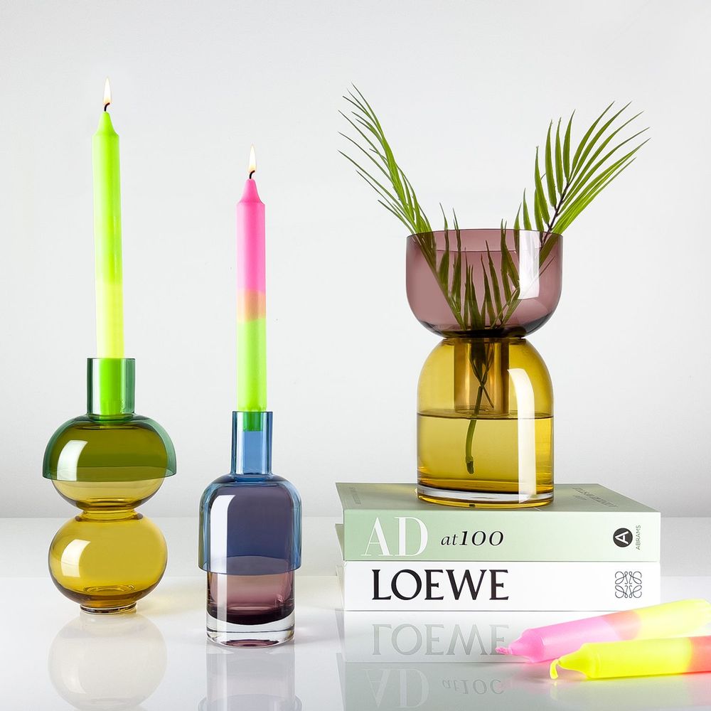 Vases - Fusion Lemon Vasen & Candle Holder Set - CLOUDNOLA