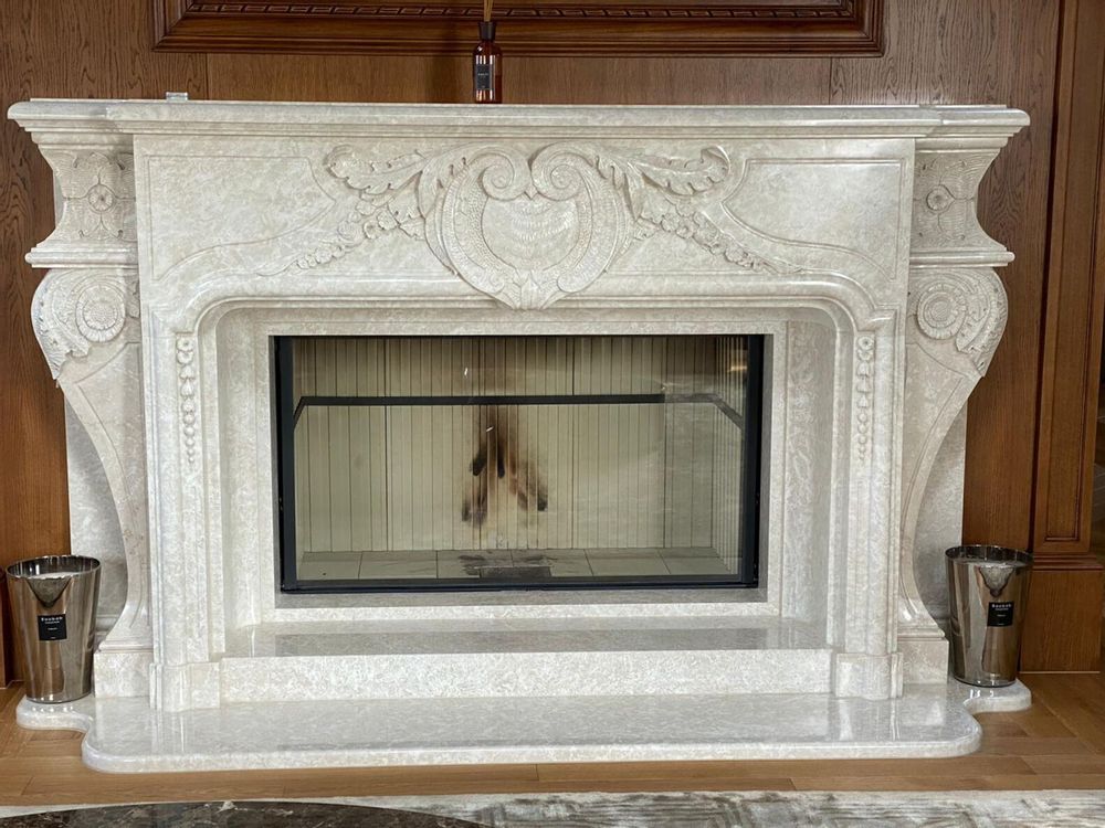 Fireplaces - Customised Marble Fireplaces - PISTORE MARMI