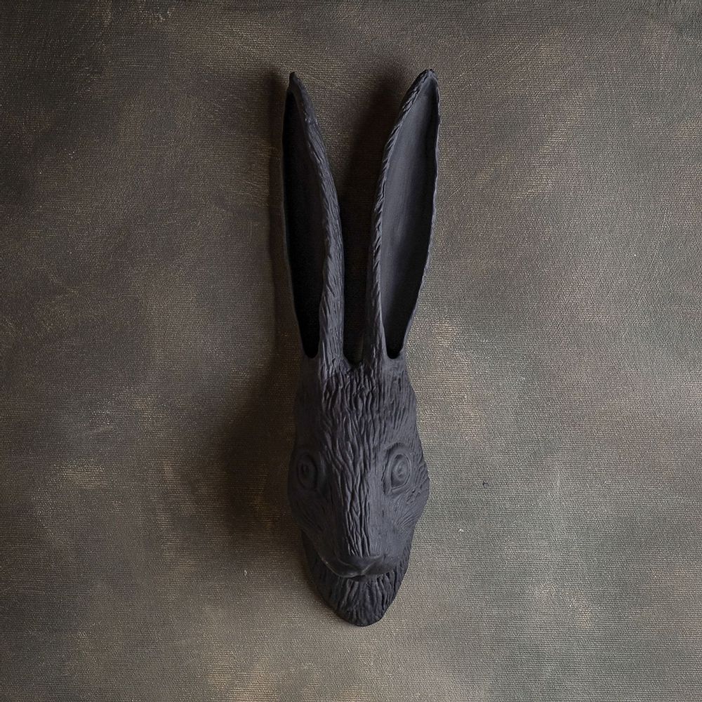 Vases - HERR KOWALSKI, os de porcelaine, vase mural, lapin, lièvre, blanc - KLATT OBJECTS