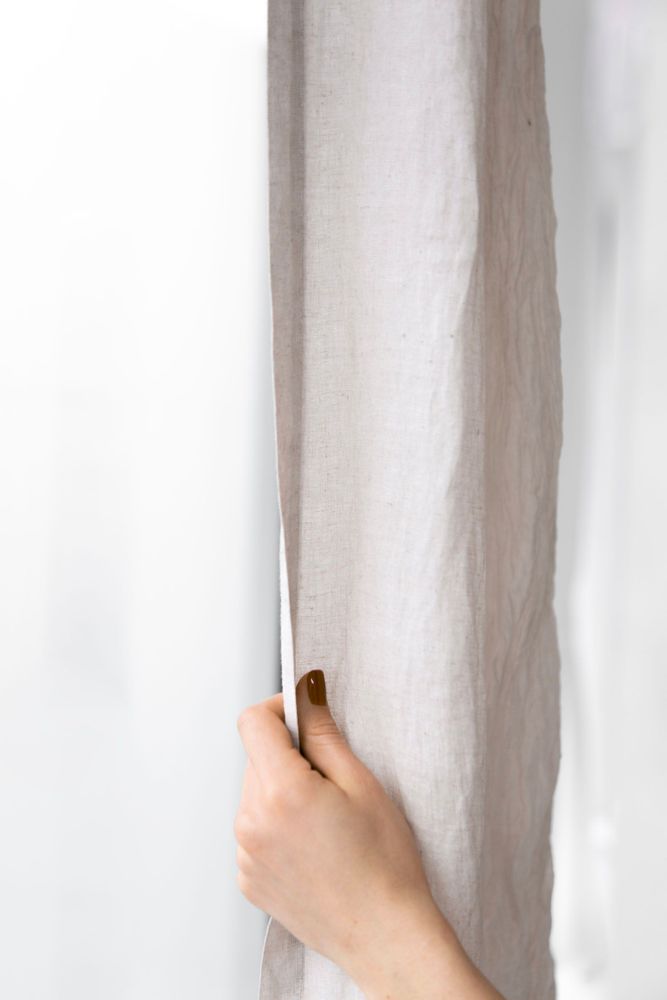 Rideaux et voilages - Rideaux en lin - ARTE PURA  DANIELA DALLAVALLE