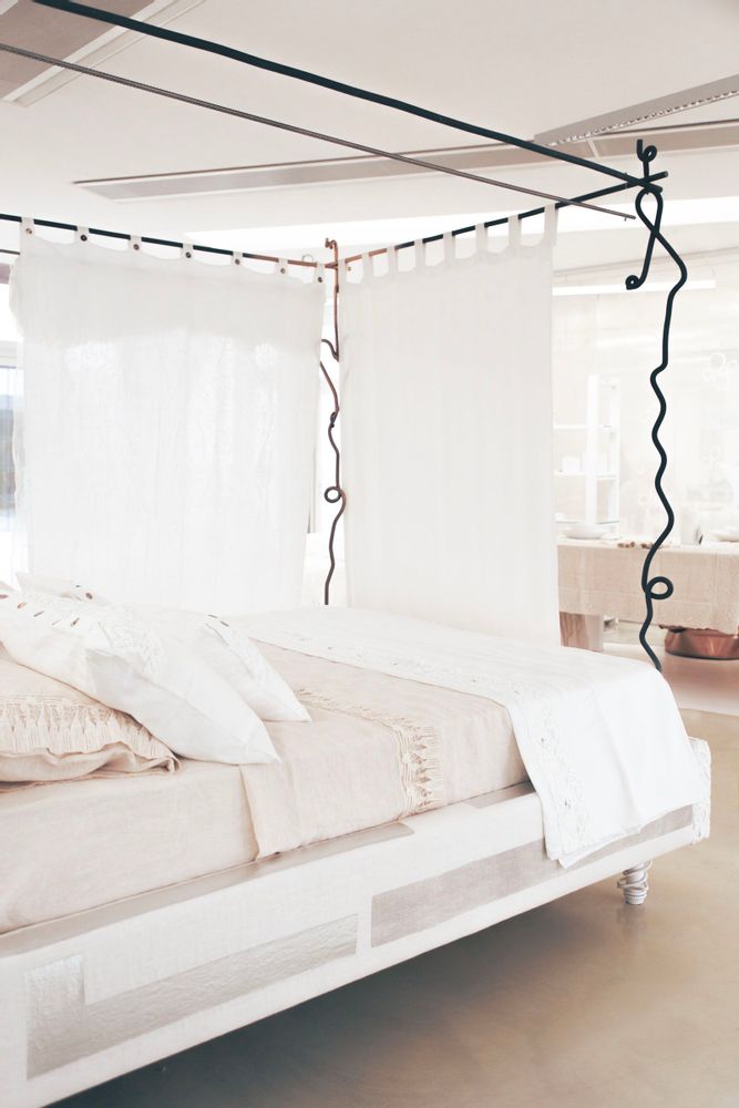 Rideaux et voilages - Rideaux en lin - ARTE PURA  DANIELA DALLAVALLE