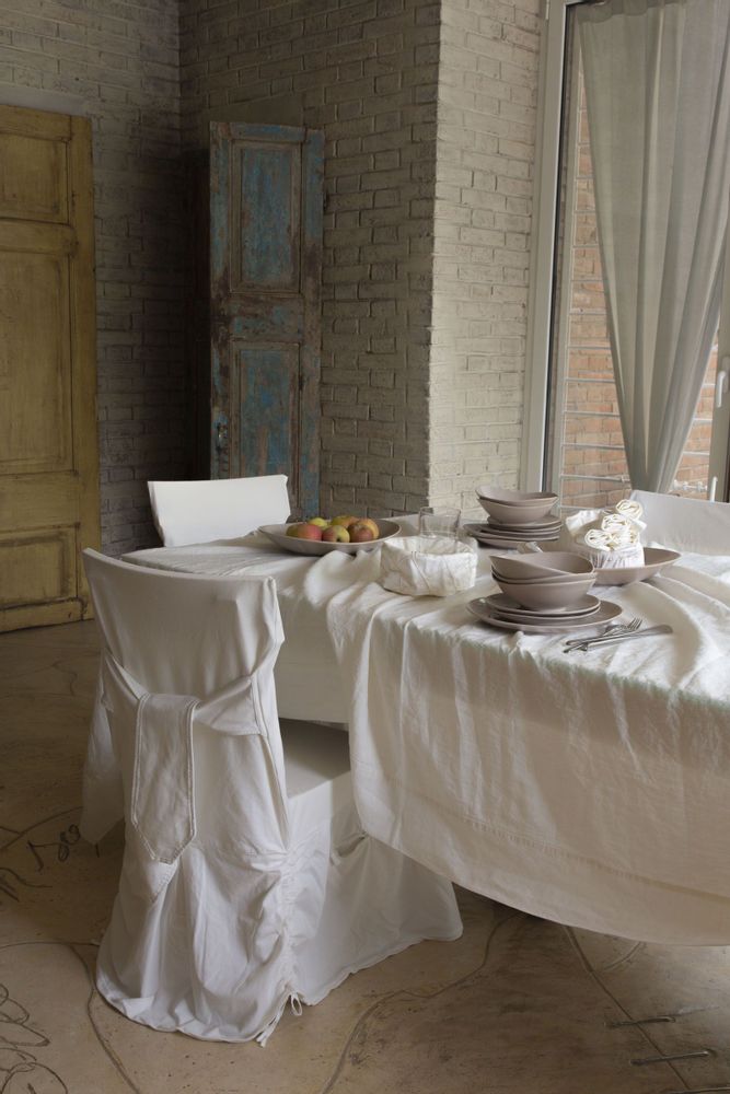 Linge de table textile - Nappe en lin - ARTE PURA  DANIELA DALLAVALLE