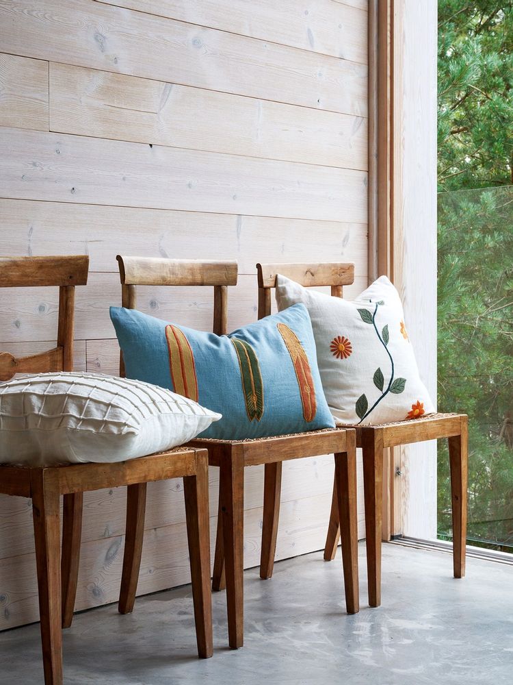 Coussins textile - Coussins en bouclé/lin - Pop-art - CHHATWAL & JONSSON