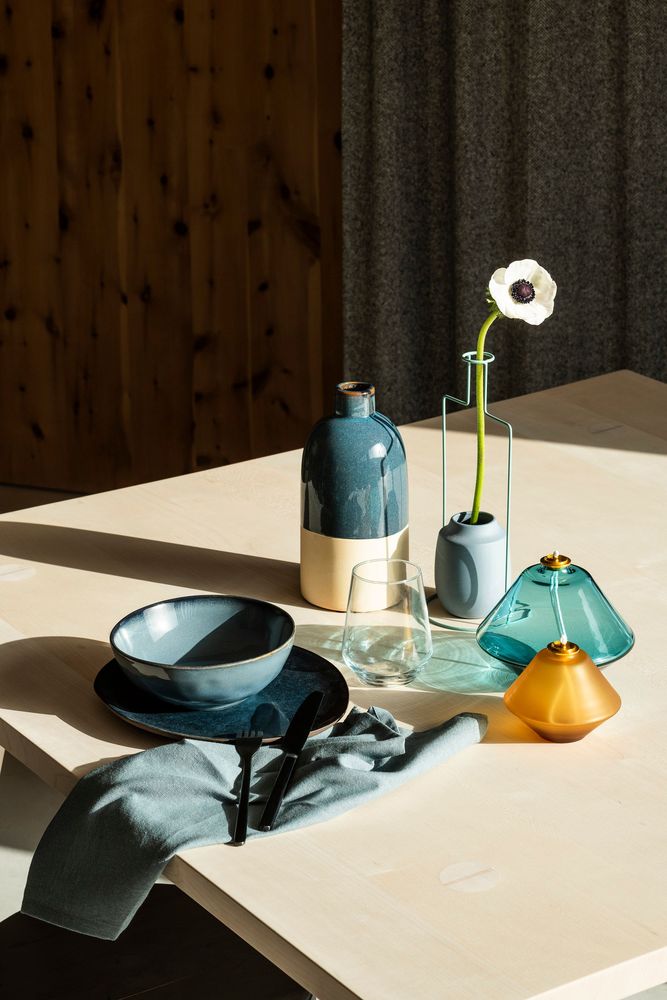 Objets de décoration - lamp à huile AKI AZURE - AKI