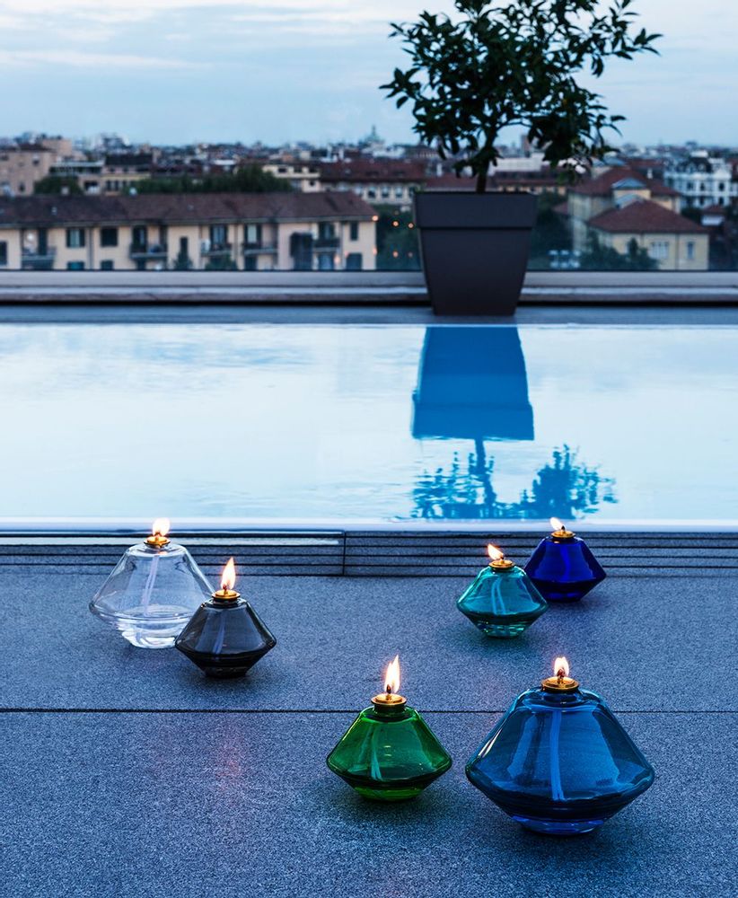 Objets de décoration - lamp à huile AKI AZURE - AKI
