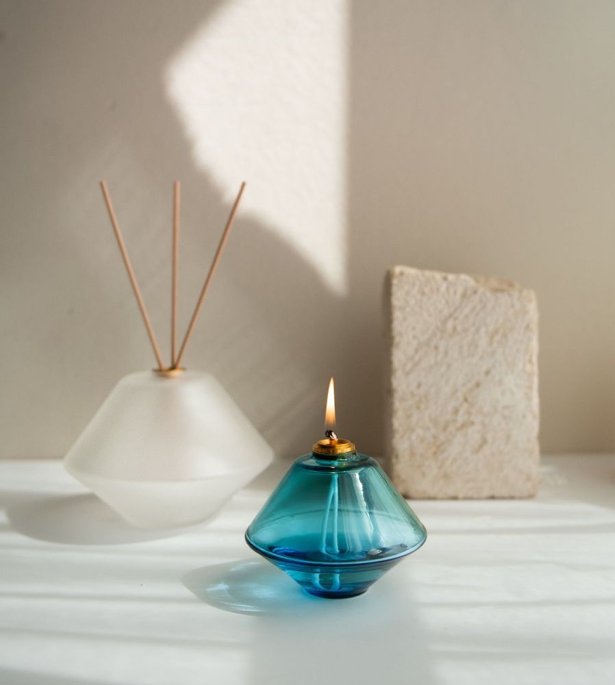 Objets de décoration - lamp à huile AKI AZURE - AKI