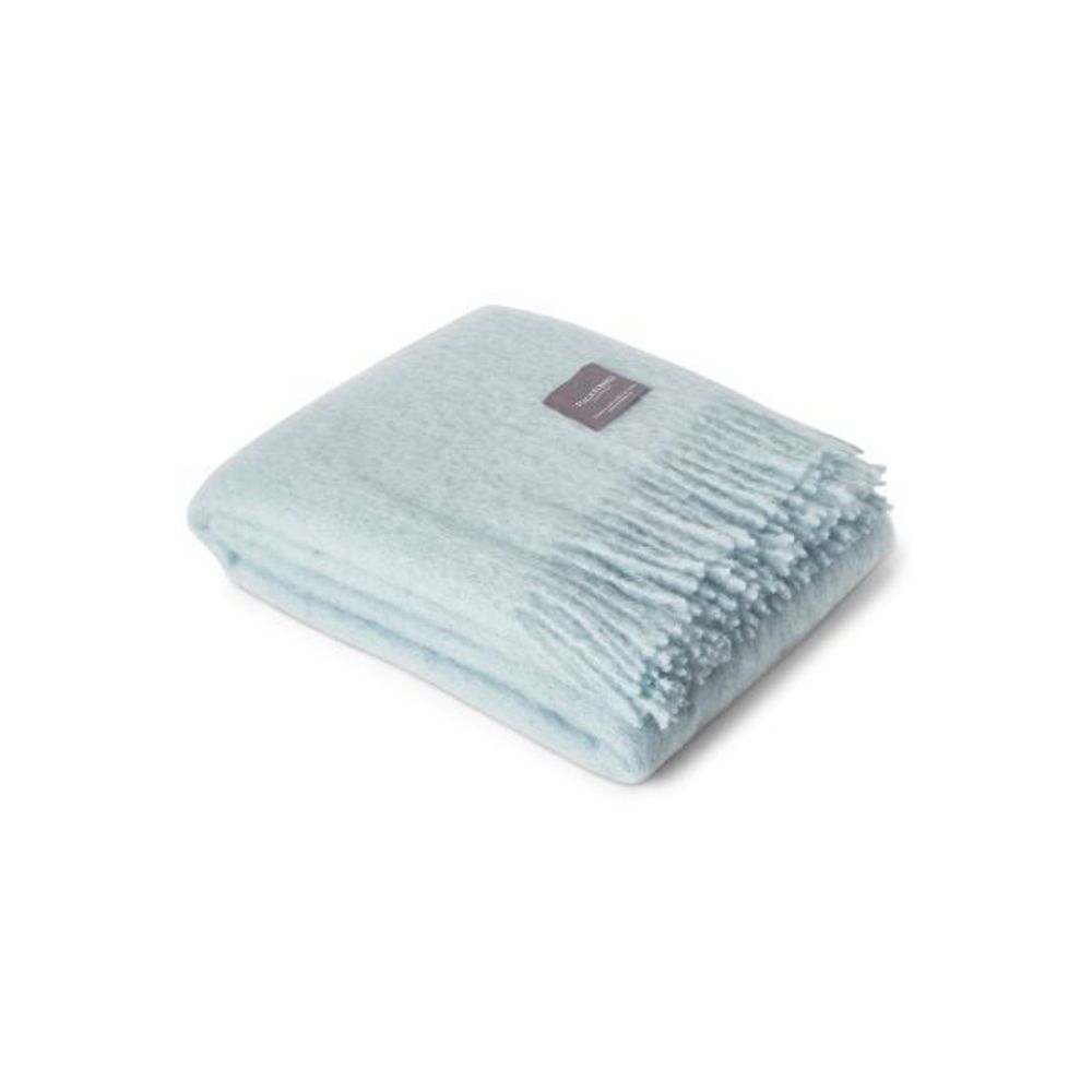 Plaids - 4118 Mohair Blanket Rolled Dusky Blue - STACKELBERGS