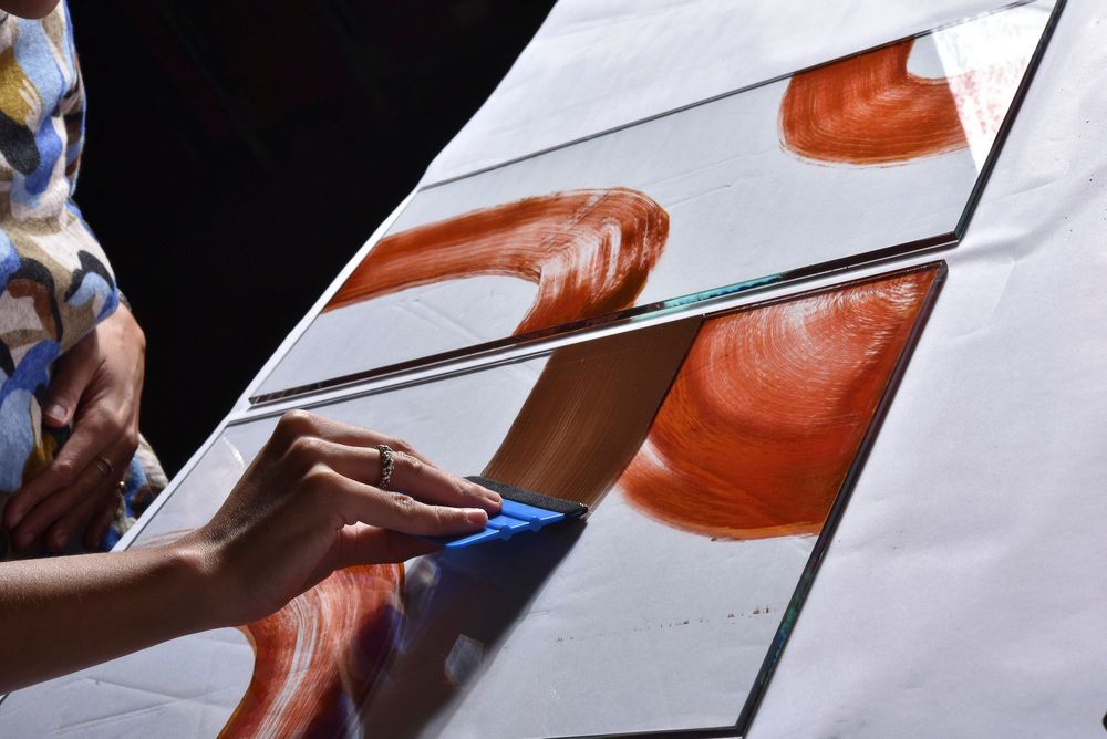 Fresques murales décoratives - Créations, Agencement, Mobilier sur-mesure - AURORE BOUTER GLASS ART