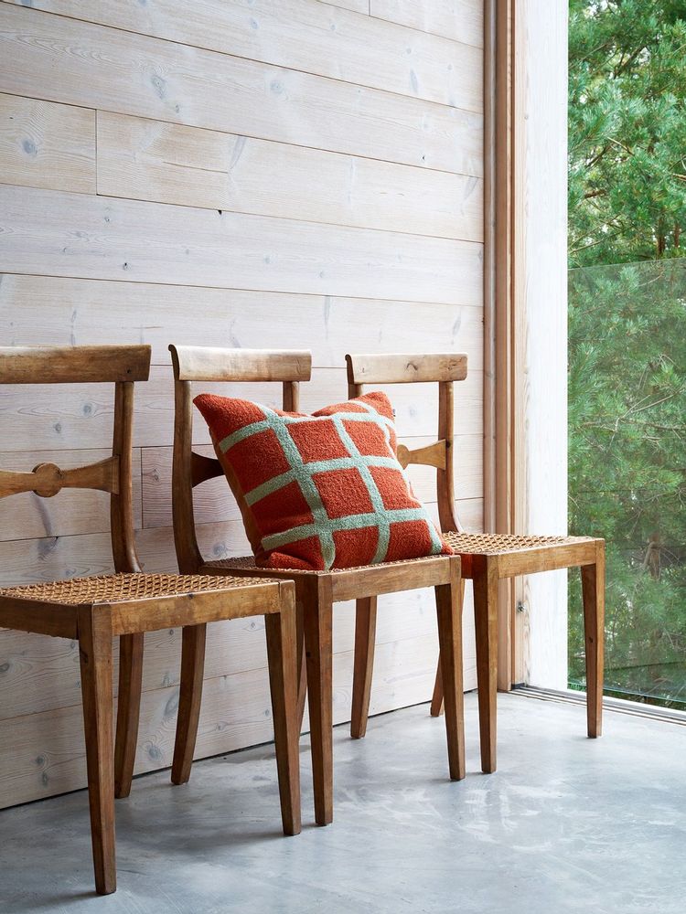 Fabric cushions - Bouclé/Linen Cushions - Check - CHHATWAL & JONSSON