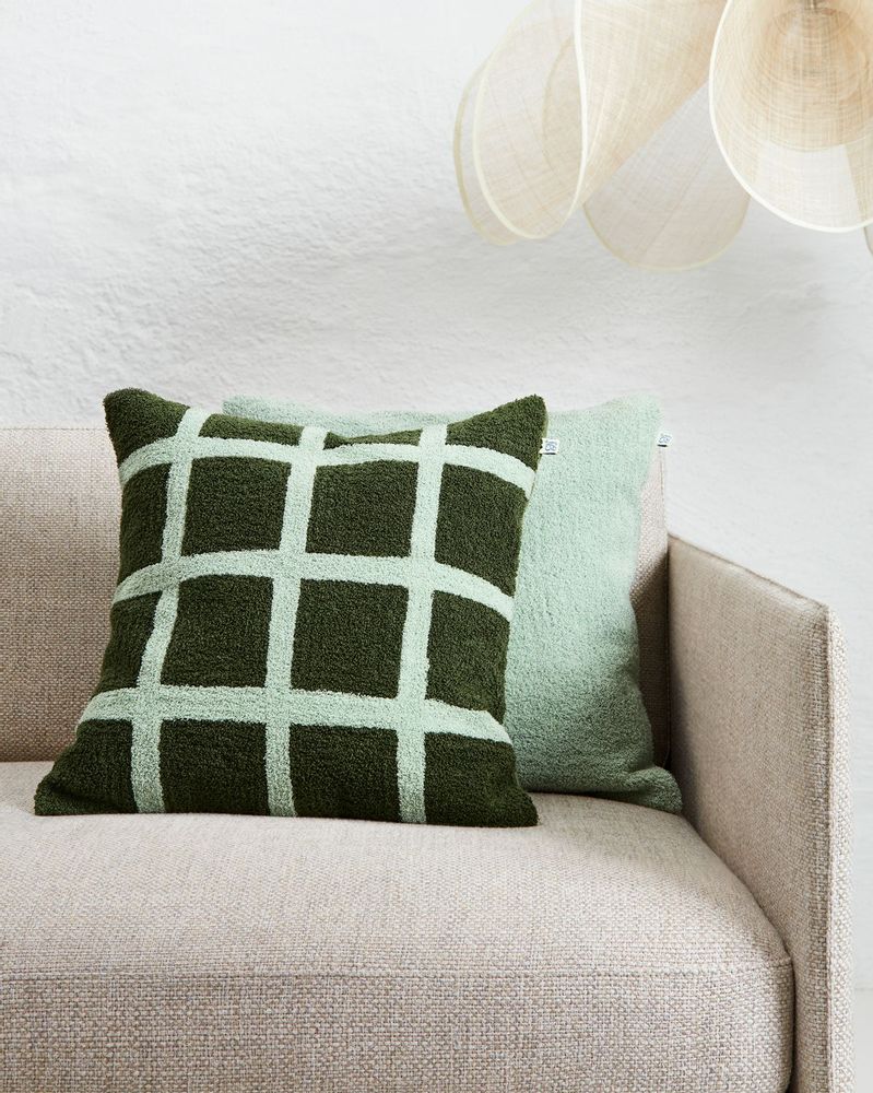 Fabric cushions - Bouclé/Linen Cushions - Check - CHHATWAL & JONSSON