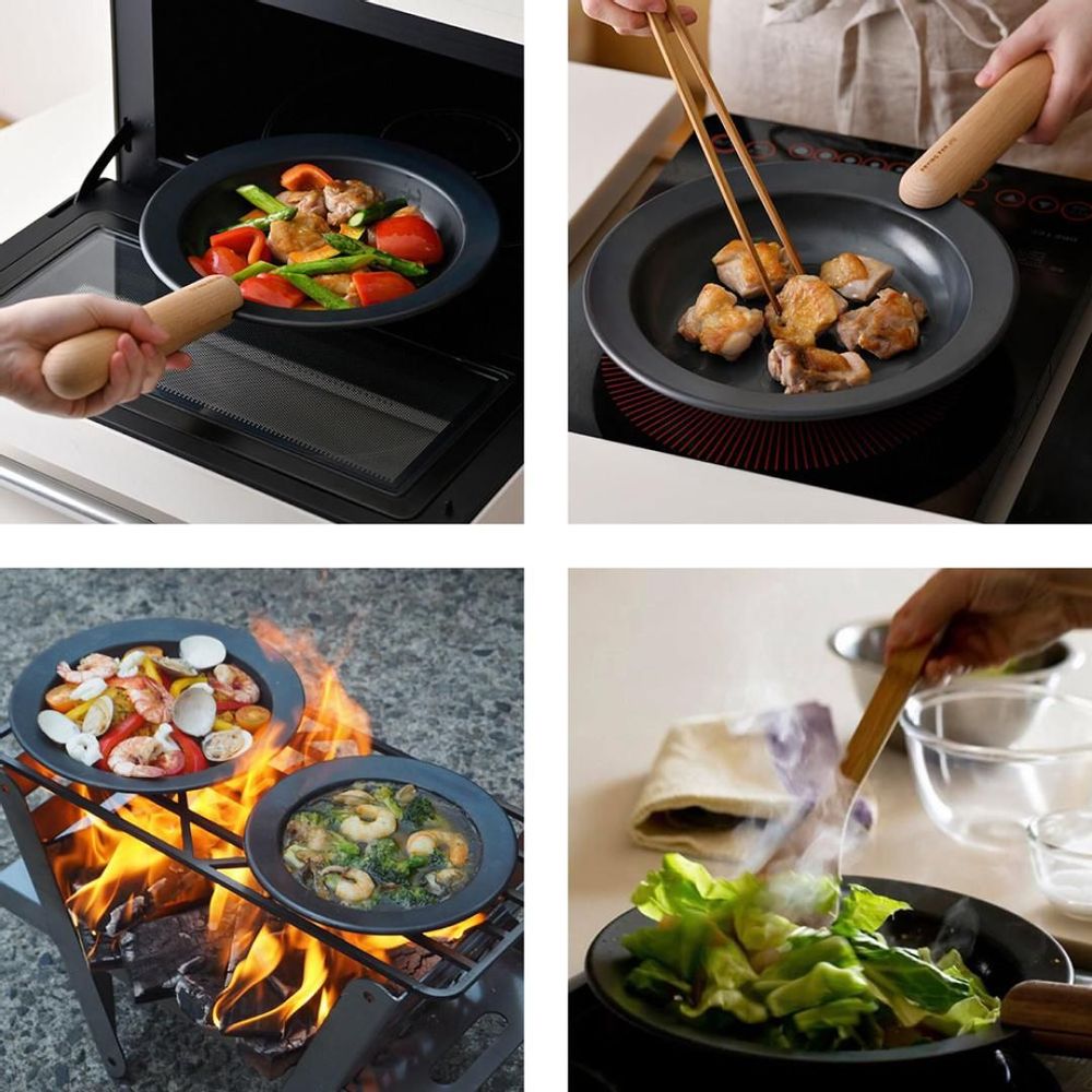 Frying pans - FRYING PAN JIU HANDLE SET - FUJITA KINZOKU
