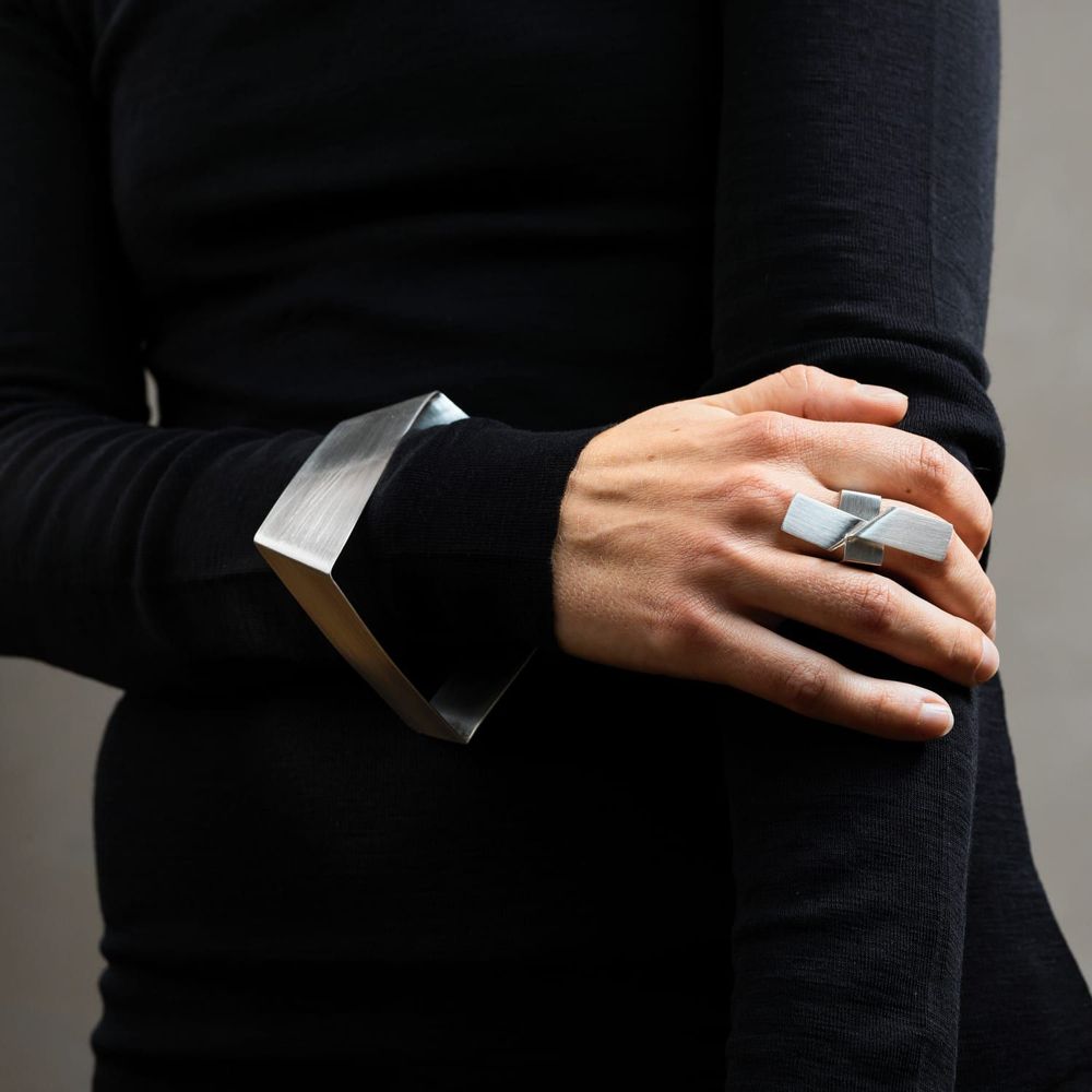 Bracelets - PLIAGES BRACELET 2.01 - SABRINA GUERRERA BIJOUX ARGENT